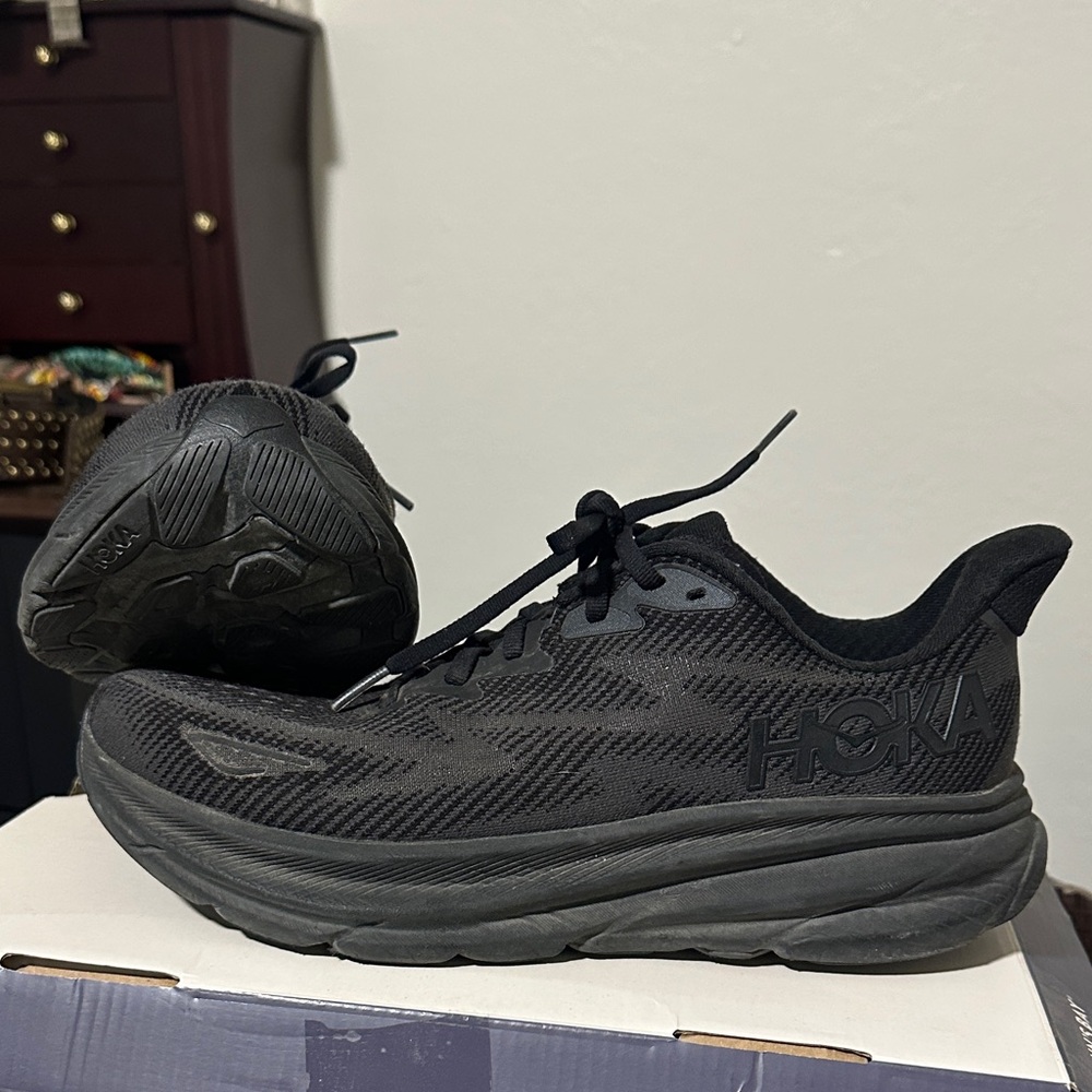 Hoka All-Black Running Shoes